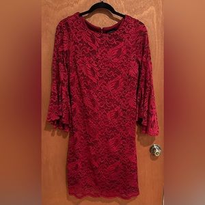 Women’s red Lacey dress